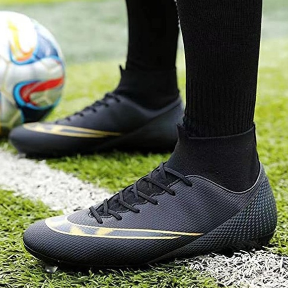 Unisex‎ Football Soccer Shoe Big Kids Youth Outdoor Firm Ground Soccer Cleats 10 - Picture 3 of 10